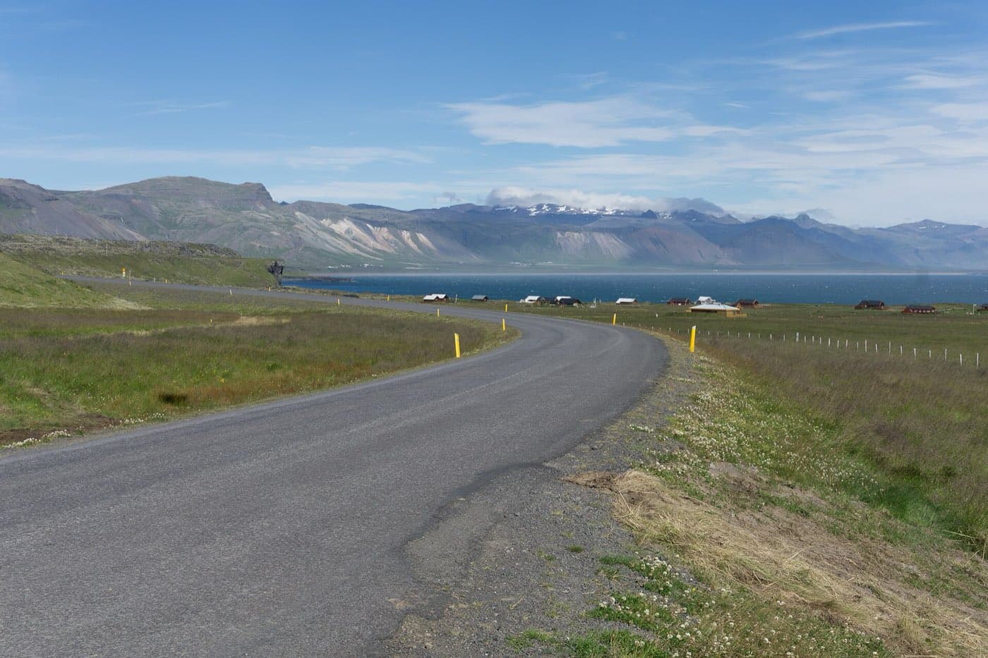 Basalt sea cliffs and arches at Arnarstapi on the Snaefellsnes peninsula