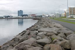 The Sun Voyager sculpture on the Reykjavik waterfront
