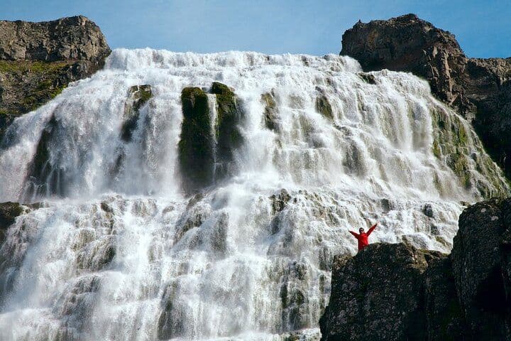 Sightseeing and water sports experience in Westfjords visiting Dynjandi waterfall: photo supplied by the booking partner