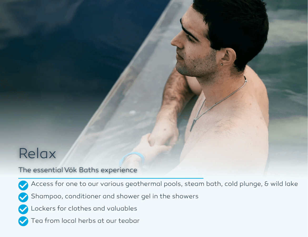 Relax - The essential Vök Baths experience: photo supplied by the booking partner