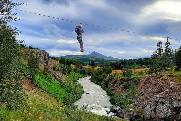 Zipline Adventure Through Glerárgil River Canyon in Akureyri Town: photo supplied by the booking partner