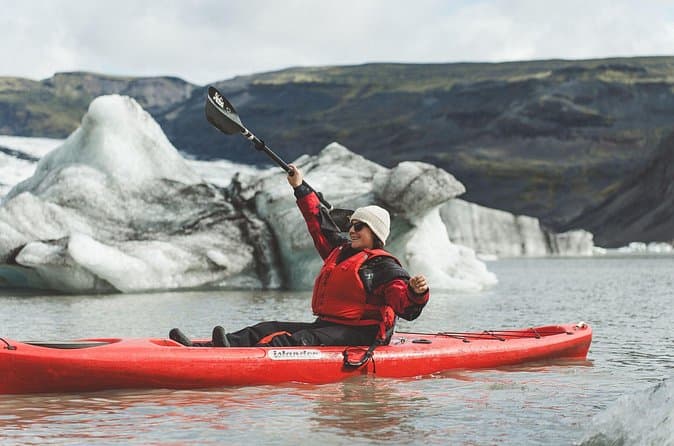 Kayaking on the Sólheimajökull Glacier Lagoon: supplier photo 2